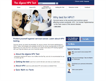 Tablet Screenshot of hpvinformation.com